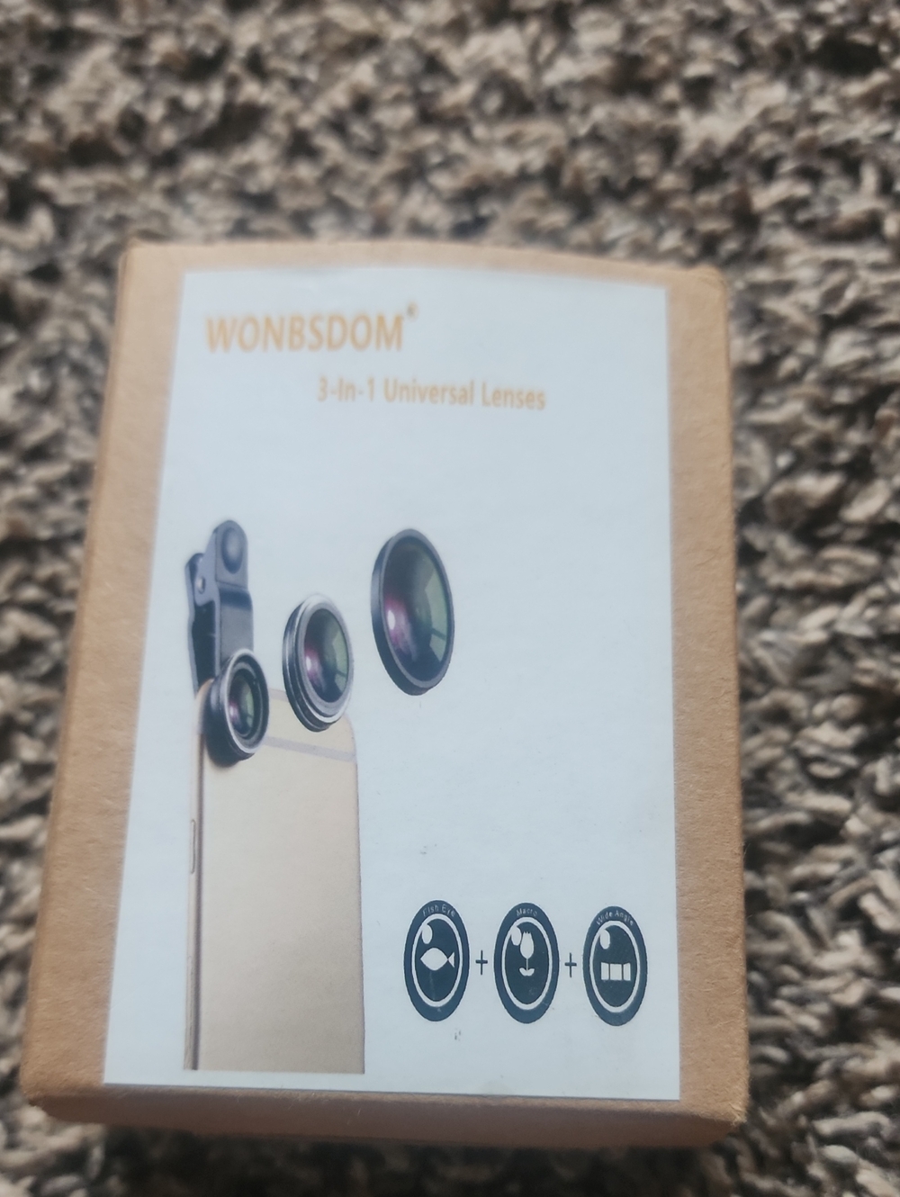 3-in-1 Universal Camera Lens Kit - Gold